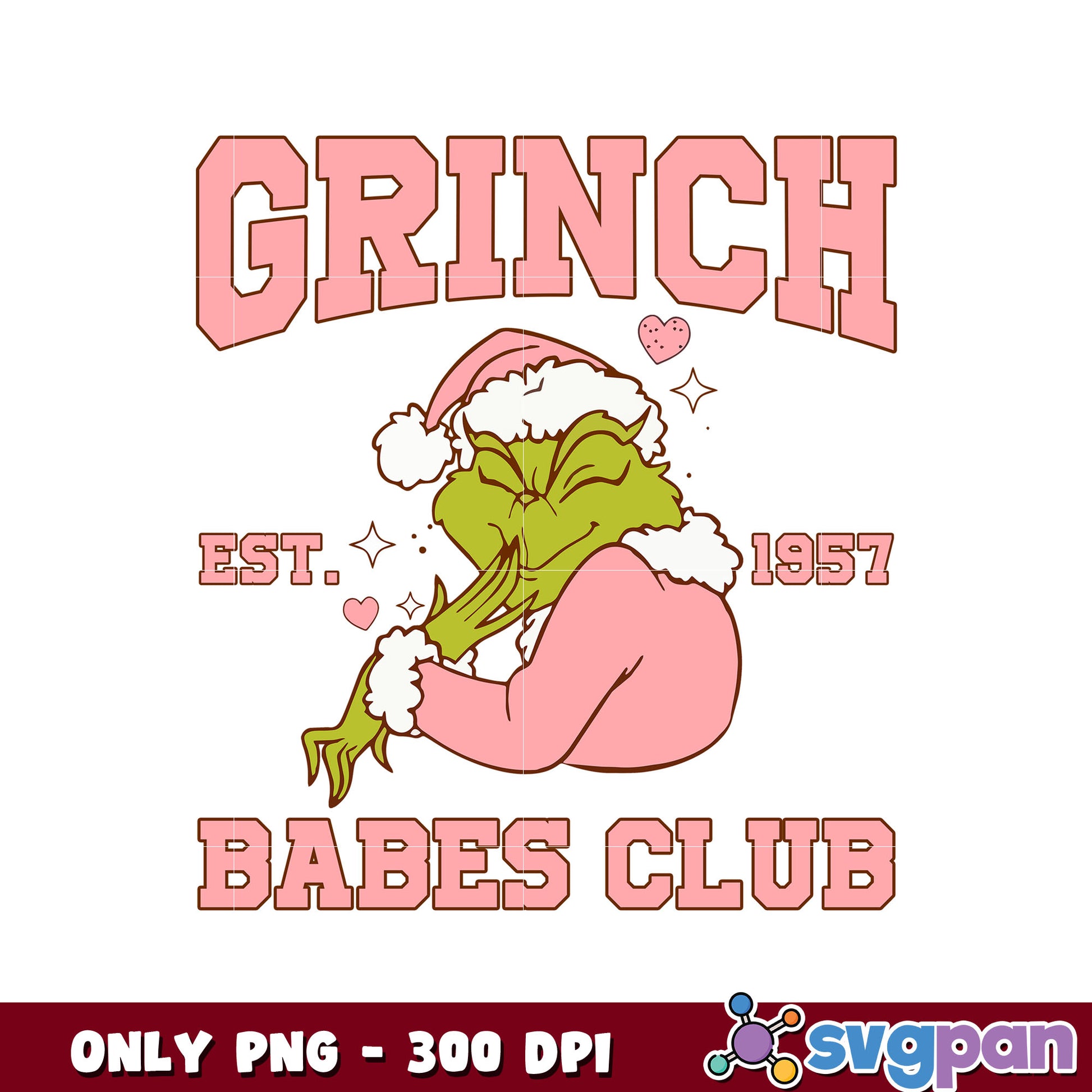 Pink grinch est 1957 babes club png