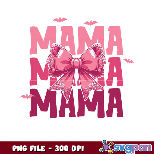 Pink mama bowtie design png, halloween cartoons​ png, happy halloween png