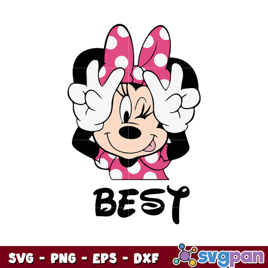 Pink mickey face best design svg, mickey mouse svg, disney svg