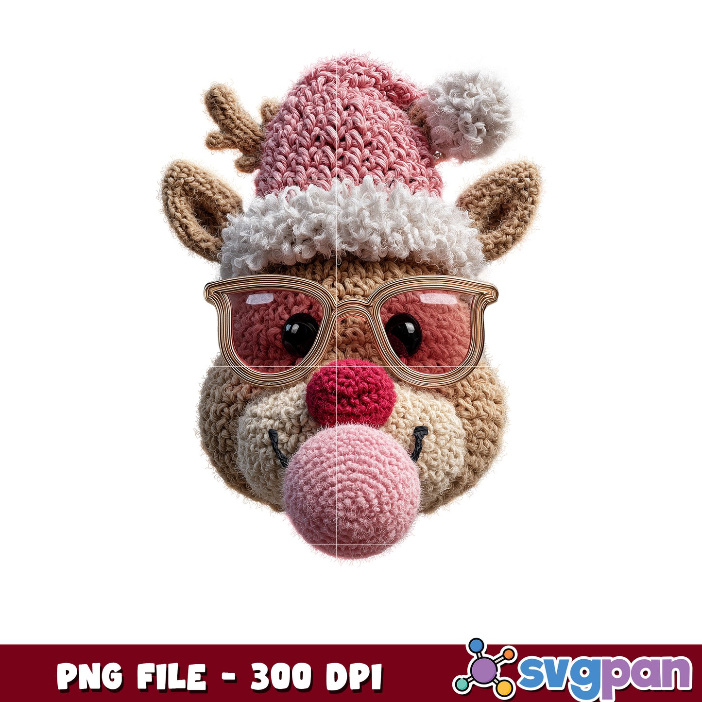 Pink reindeer png, last christmas​​ png, christmas cookies​ png