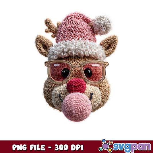 Pink reindeer png, last christmas​​ png, christmas cookies​ png