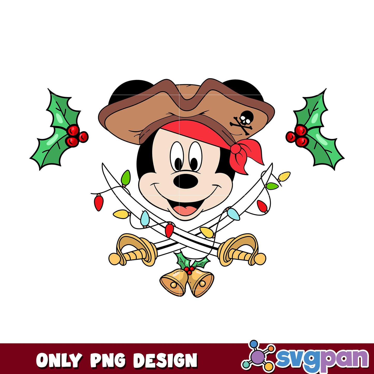 Pirate mickey mouse head png