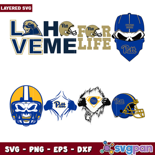 Pitt Panthers Football SVG Bundle for Fans and Crafters