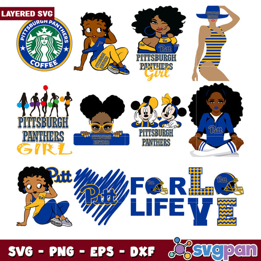 Pittsburgh Panthers SVG Bundle