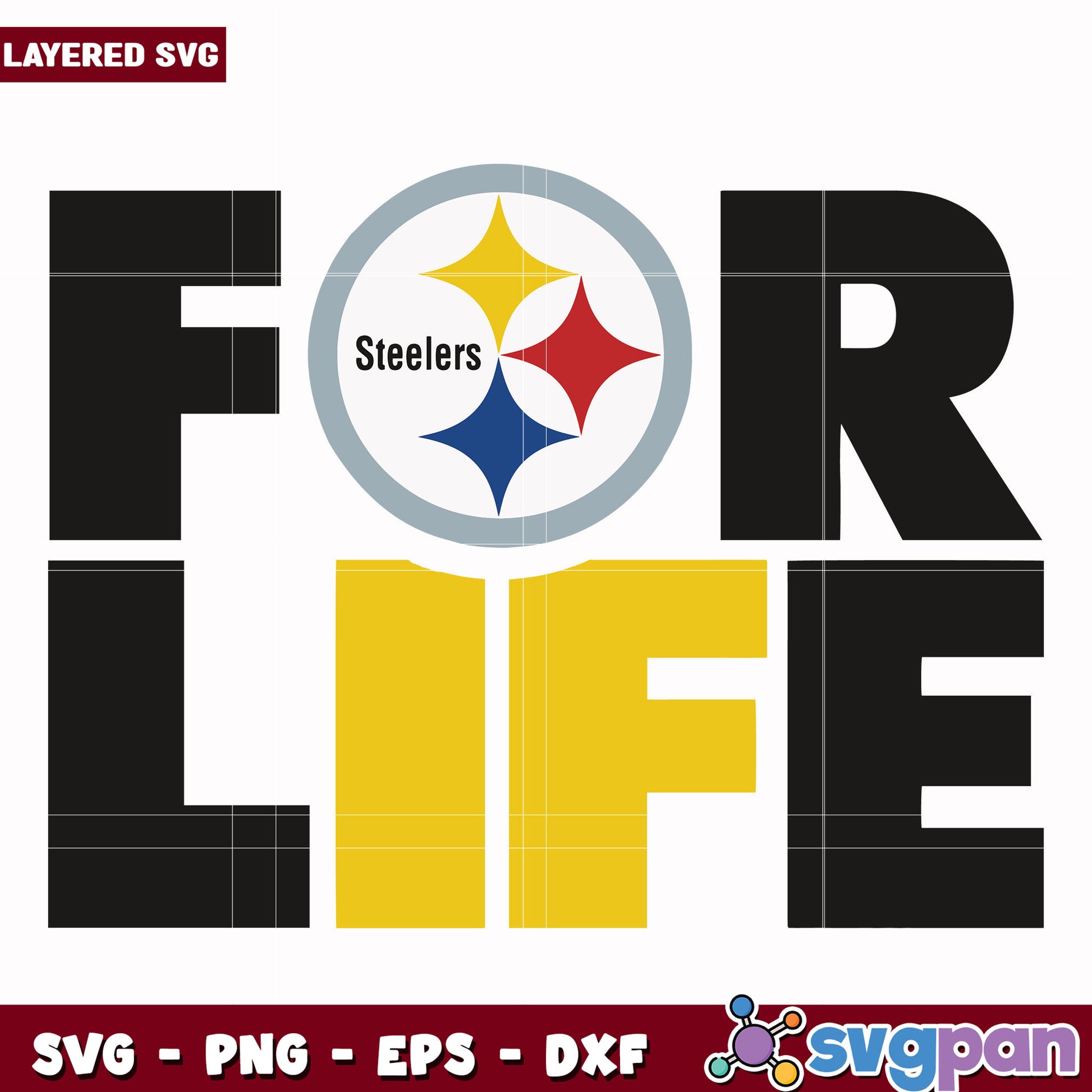 Pittsburgh Steelers for life svg, super bowl 2025 svg, nfl steelers svg 
