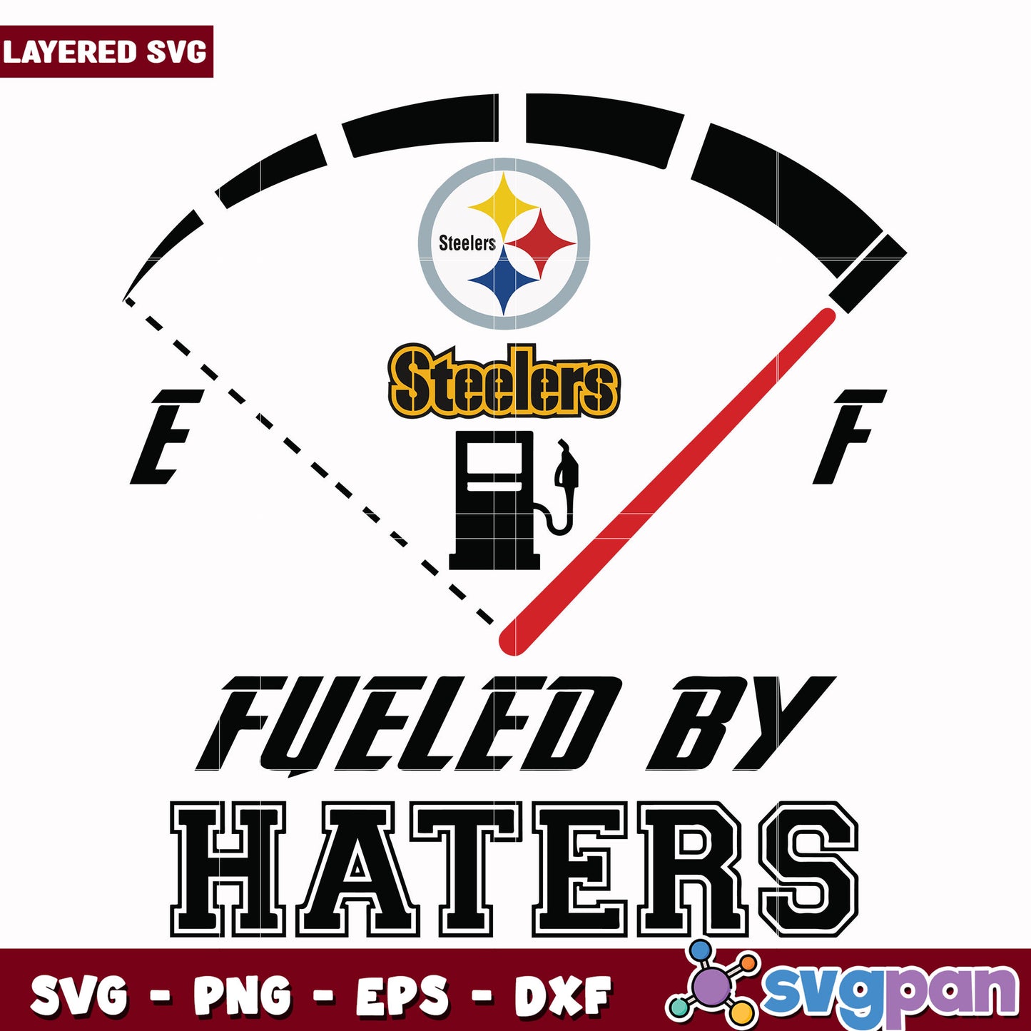 Pittsburgh Steelers fueled by haters svg, super bowl 2025 svg, nfl  steelers svg