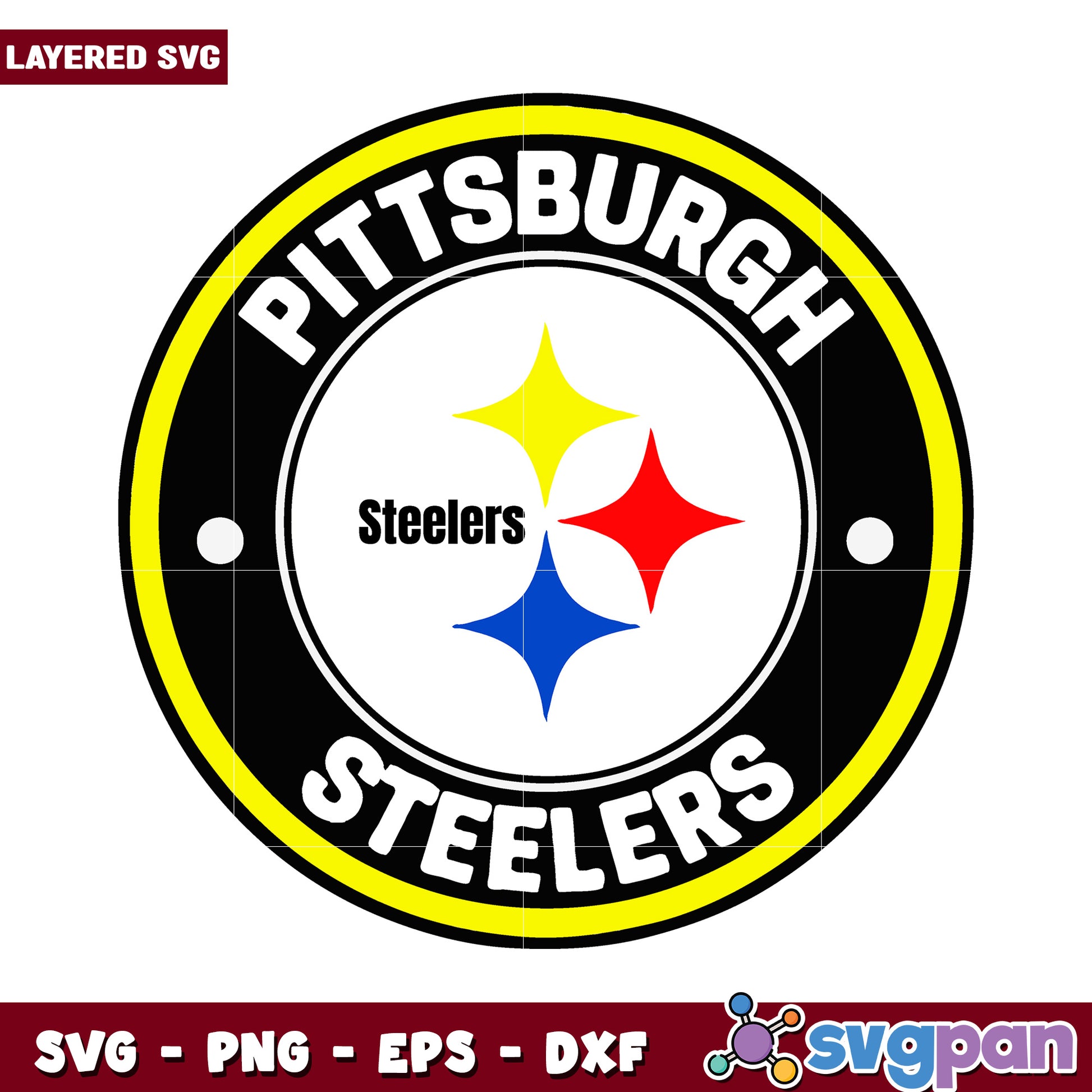 Pittsburgh Steelers logo SVG, perfect for crafting projects and fans