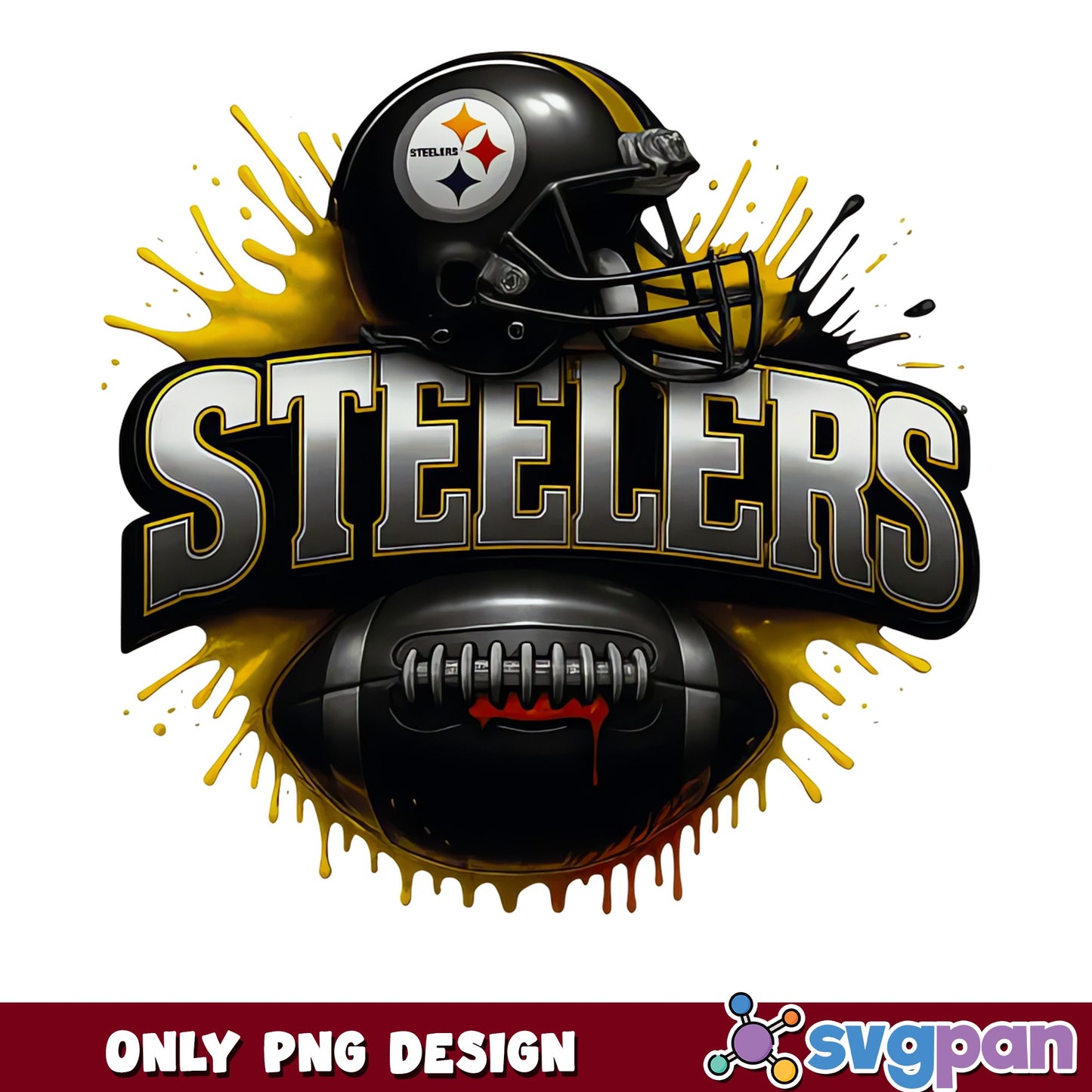 Pittsburgh Steelers PNG, NFL Football Team Design, Steelers PNG