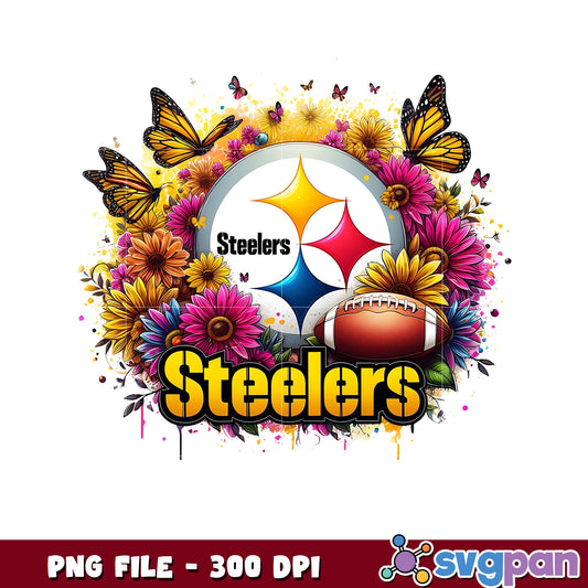 Pittsburgh steelers flowers png, nfl games png, american football png