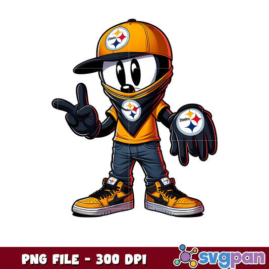 Pittsburgh stellers mickey mouse png, mickey mouse nfl​ png, nfl games png