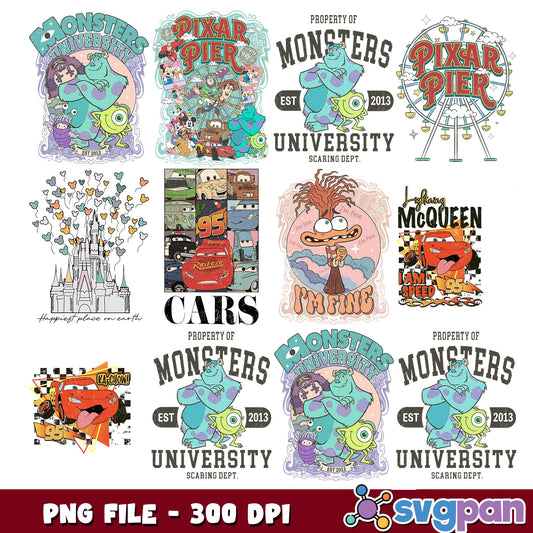Pixar pier design png bundle