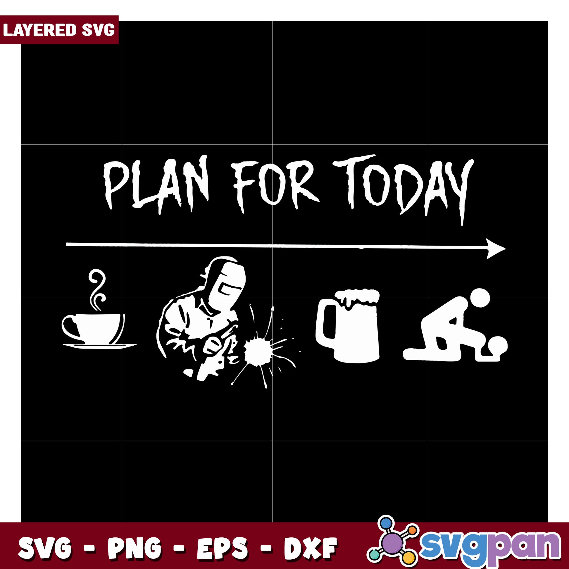 Plan for Today SVG Design, Perfect for Creative Projects and Crafts