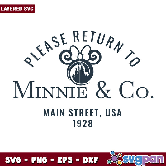 Please return to minnie and co svg, disney mickey svg, disneyland svg