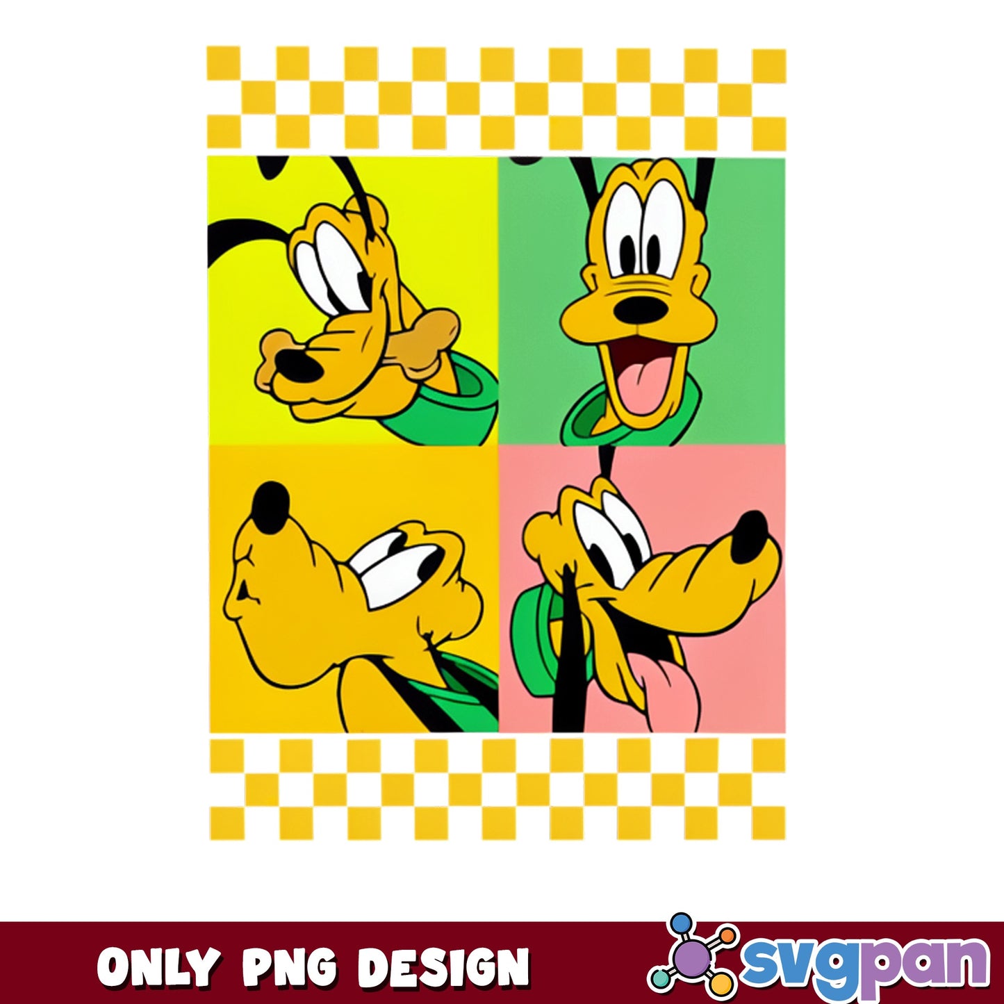 Pluto Dog Disney Pop Art PNG, Disney Character PNG, Cute Dog PNG