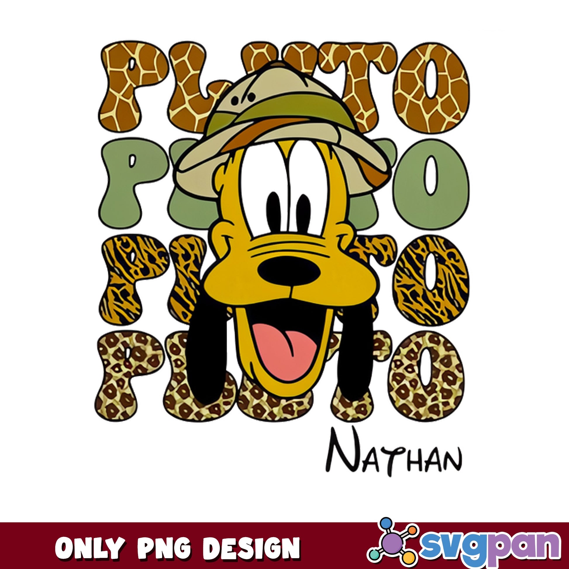 Pluto Dog Safari Disney PNG, Animal Kingdom PNG, Disney PNG