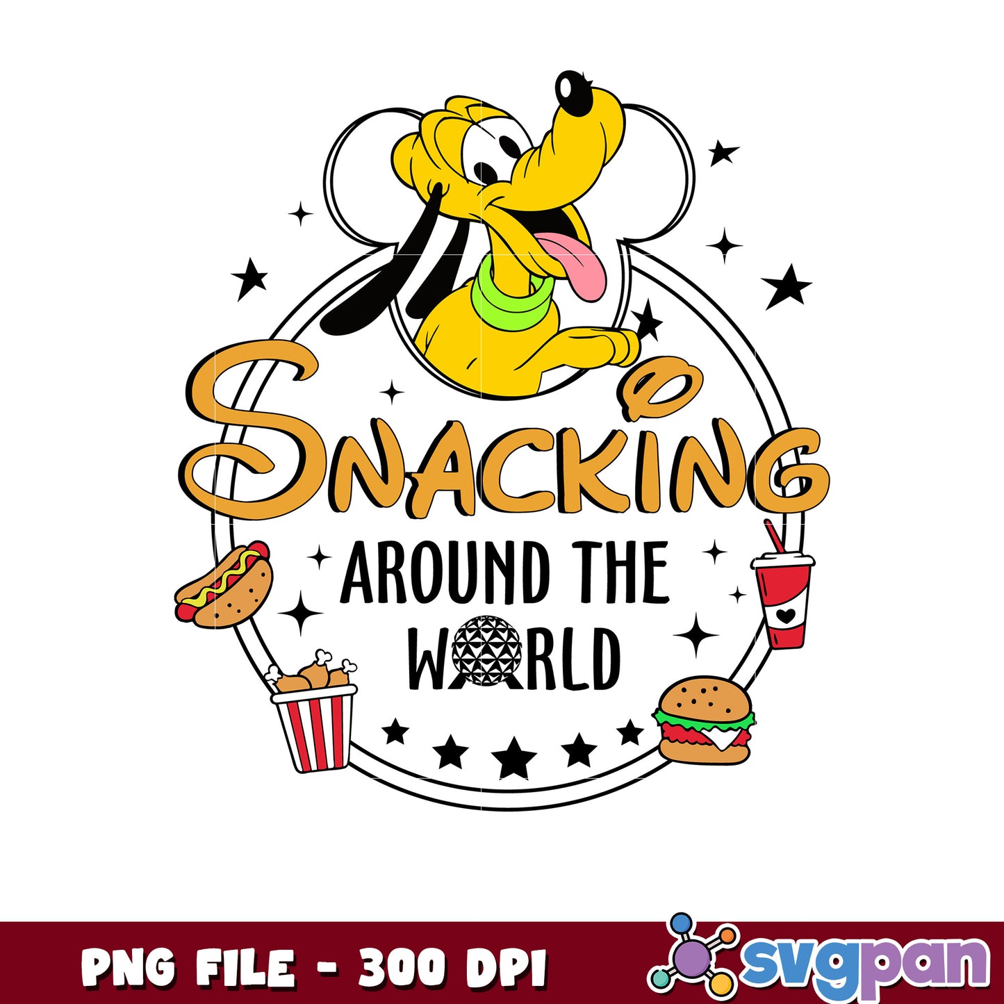 Pluto around the world png, pluto travel png, pluto adventure png
