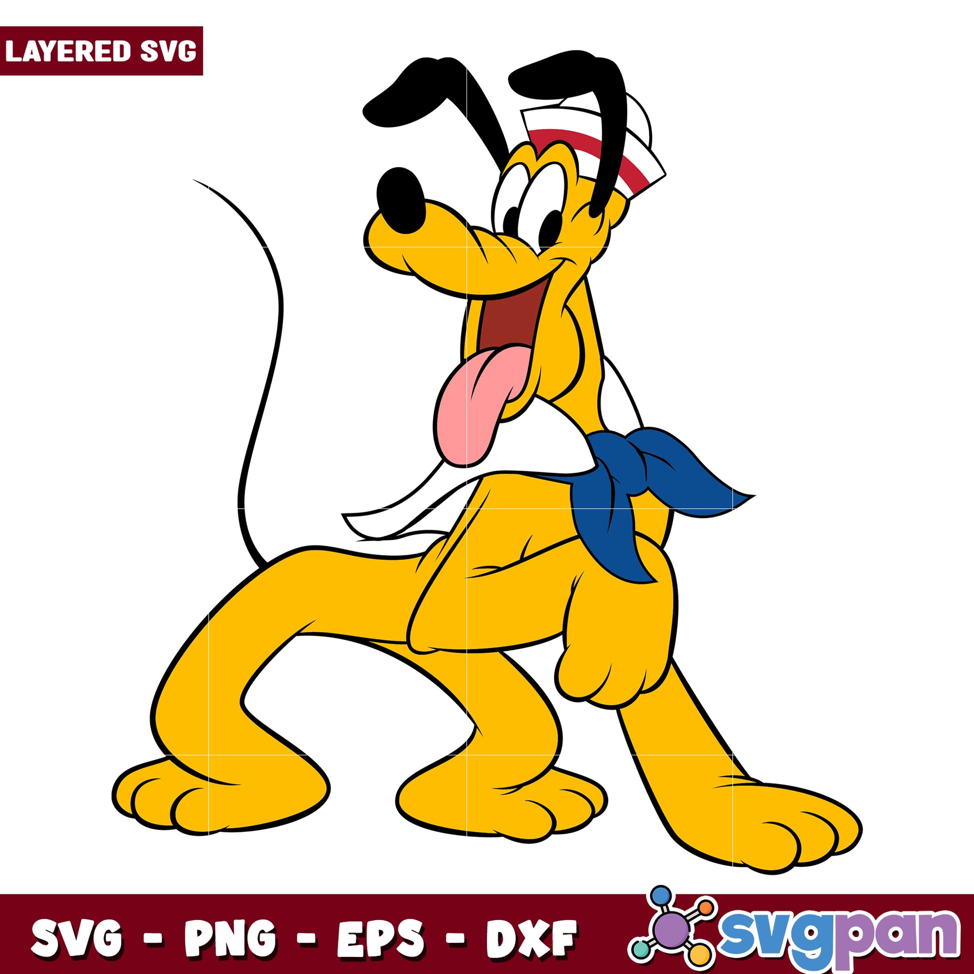 Pluto cruise chracters design svg, mickey mouse characters svg, disney mickey mouse svg