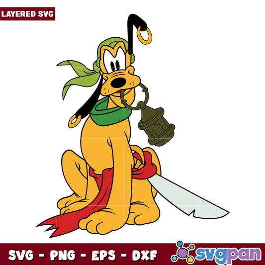 Pluto pirate design svg, mickey mouse toys svg, disneyland summer svg