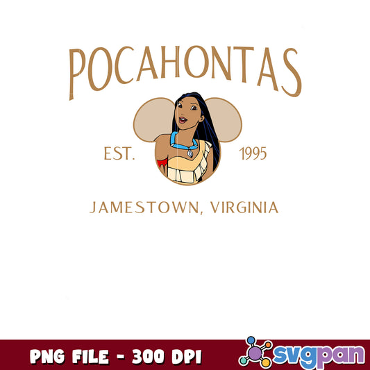 Pocahontas Disney PNG Jamestown 1995
