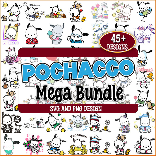 Pochacco birthday svg bundle