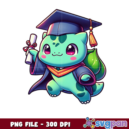 Pokémon Bulbasaur graduate png, bulbasaur png, graduation png