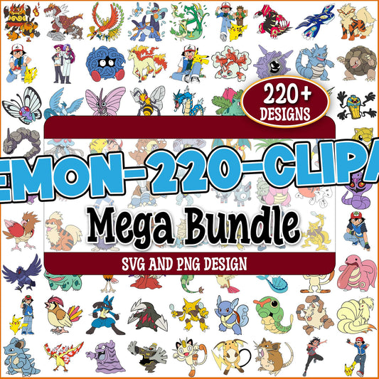 Pokemon collection svg bundle