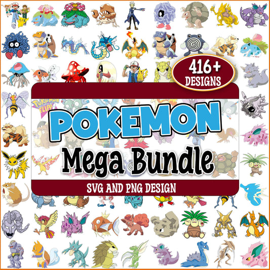 Pokemon design collection svg bundle