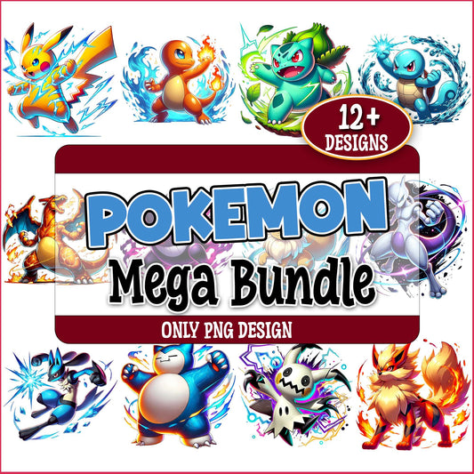Pokemon elements png bundle