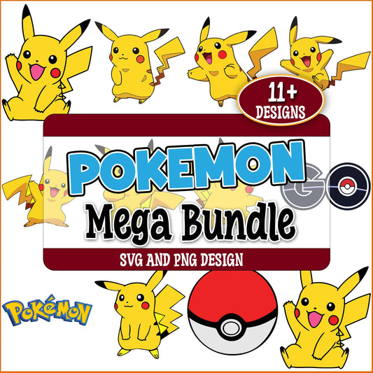 Pokemon pikachu svg bundle
