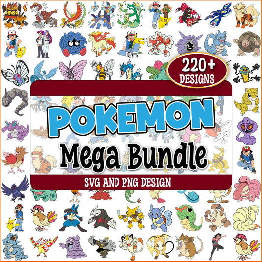 Pokemon set collection svg bundle