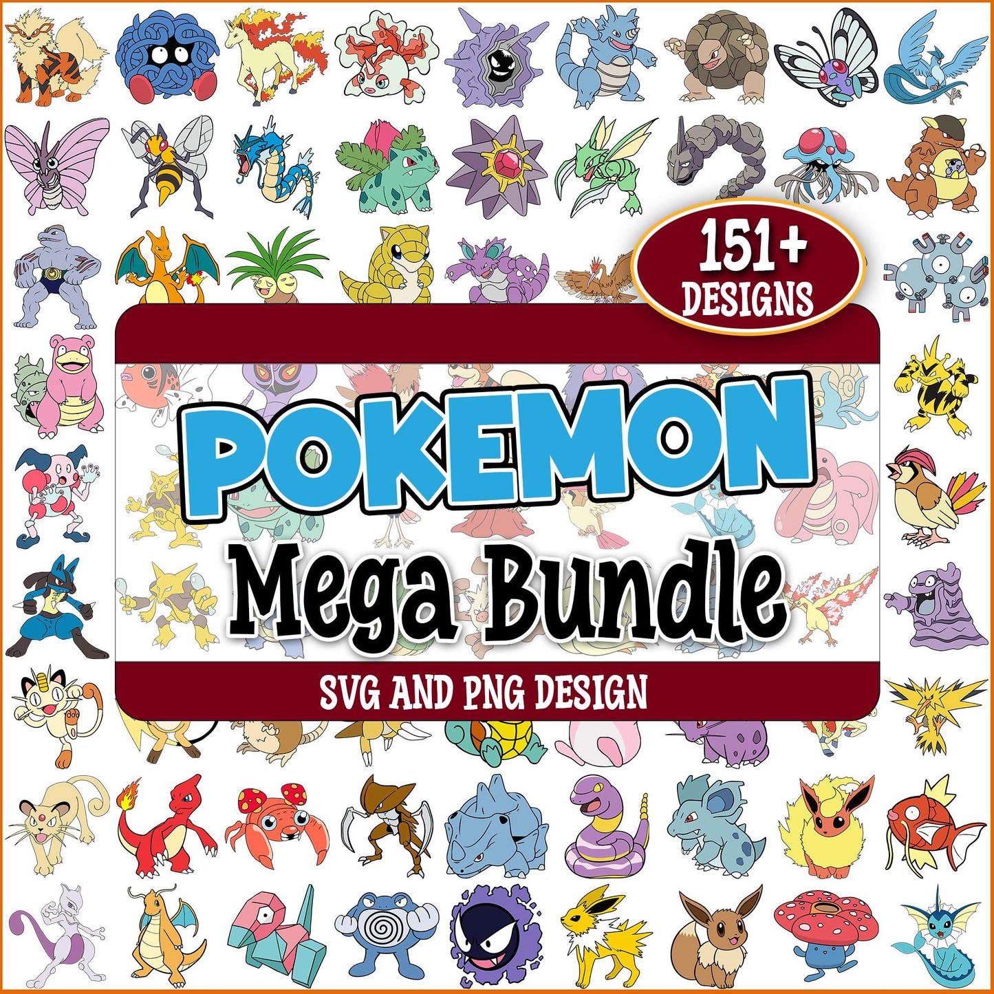 Pokemon set svg bundle