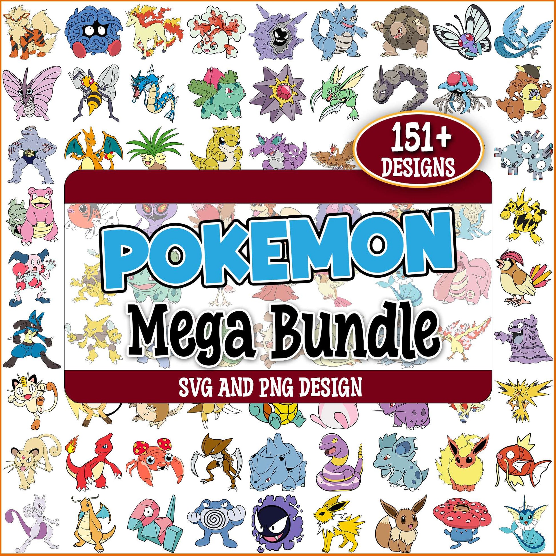 Pokemon set svg bundle