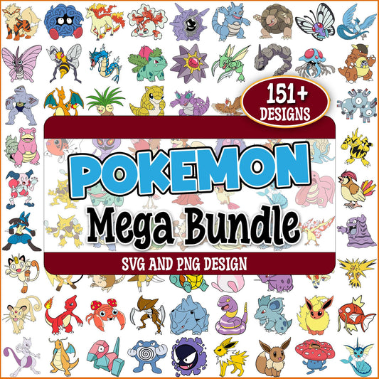 Pokemon set svg bundle