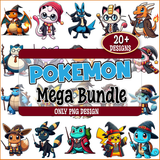 Pokemon x harry potter png bundle