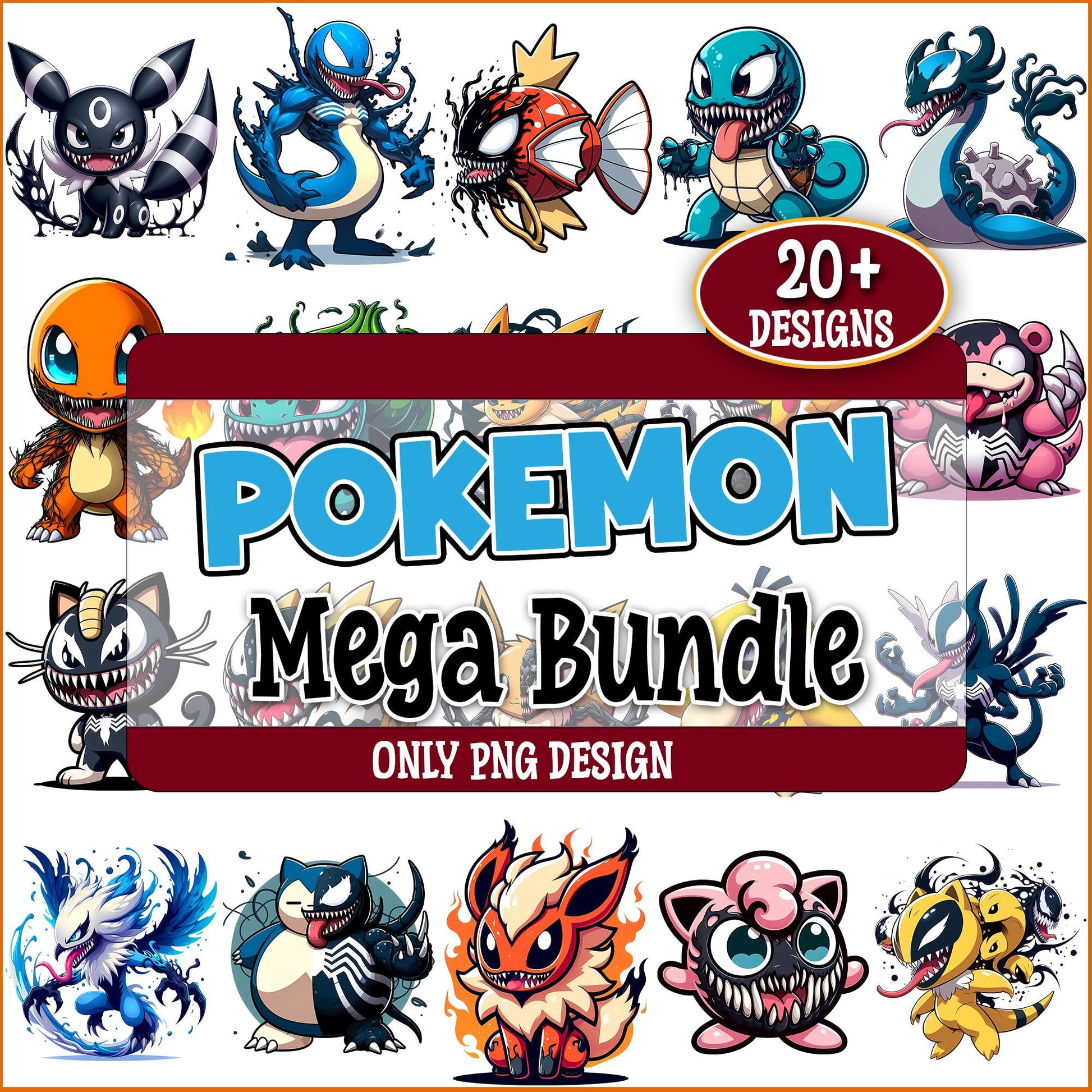 Pokemon x venom png bundle