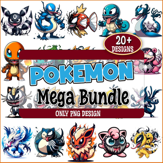 Pokemon x venom png bundle