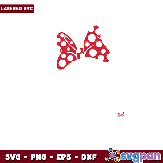 Polka Dot Bow SVG Cut File