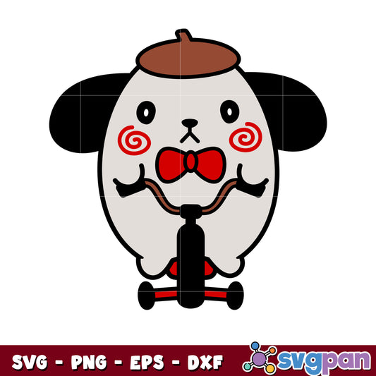 Pompompurin halloween svg, halloween hello kitty svg, sanrio svg