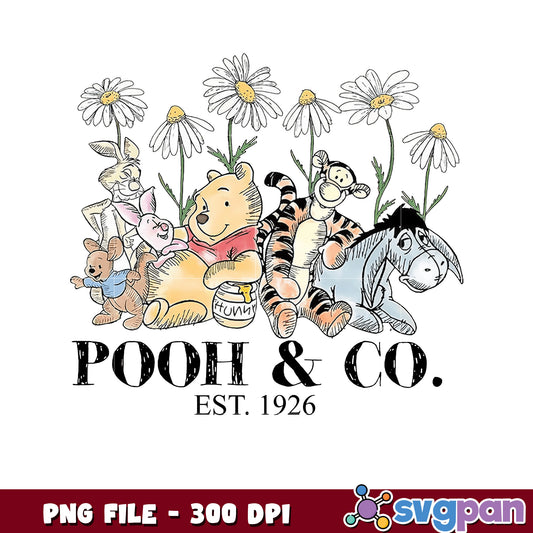 Pooh and co est 1926 png, disney cruise png, disney store png