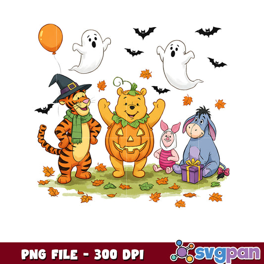 Pooh and friends halloween png
