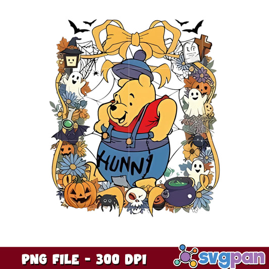 Pooh bear logo png, halloween winnie the pooh png, halloween costumes png