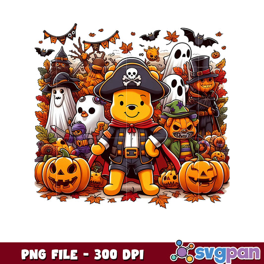 Pooh pirates png, trick or treat png, halloween songs png