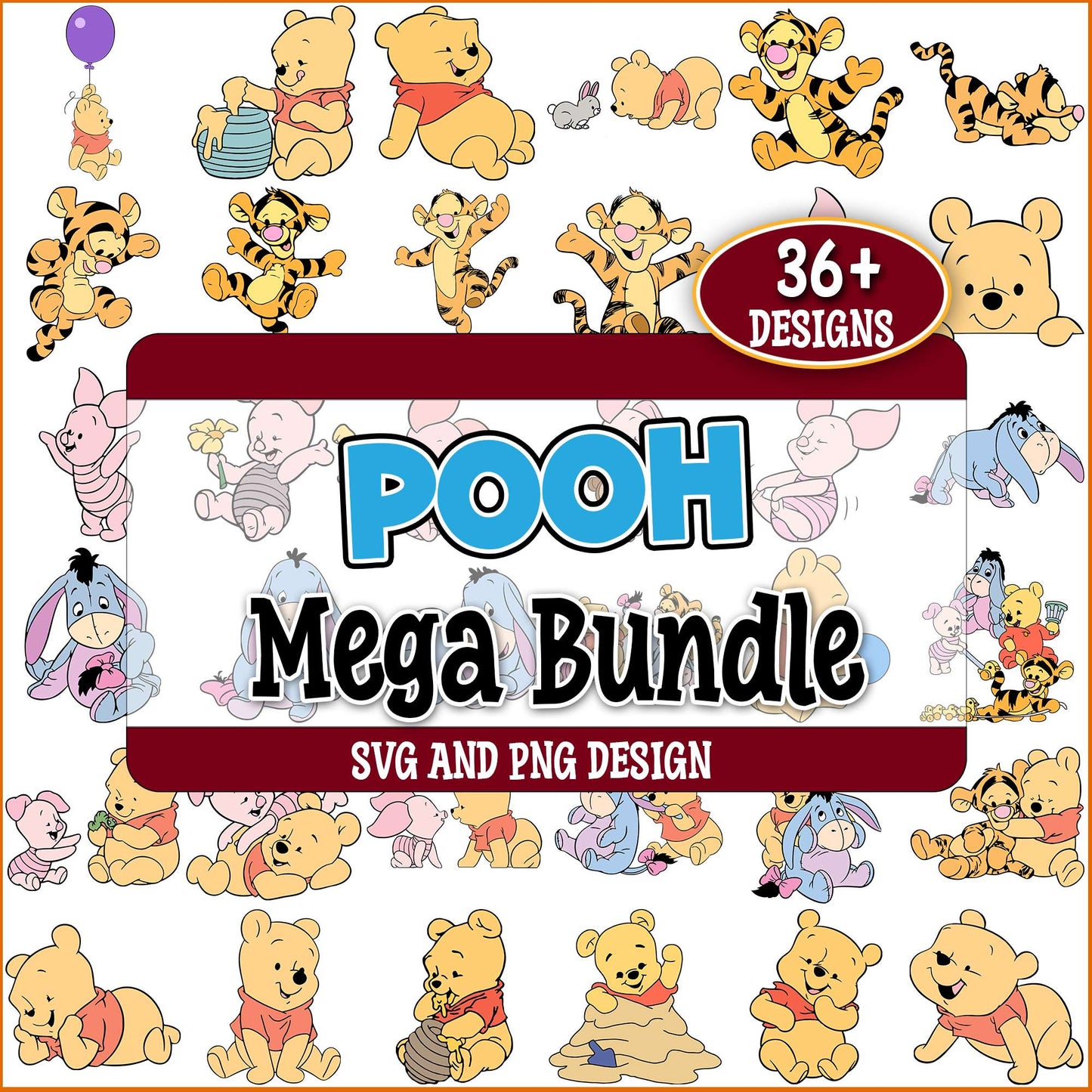 Pooh winnie baby svg bundle