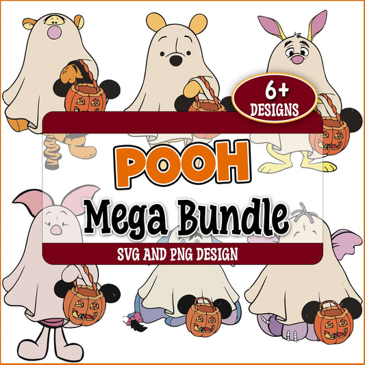 Pooh winnie halloween cosplay svg bundle