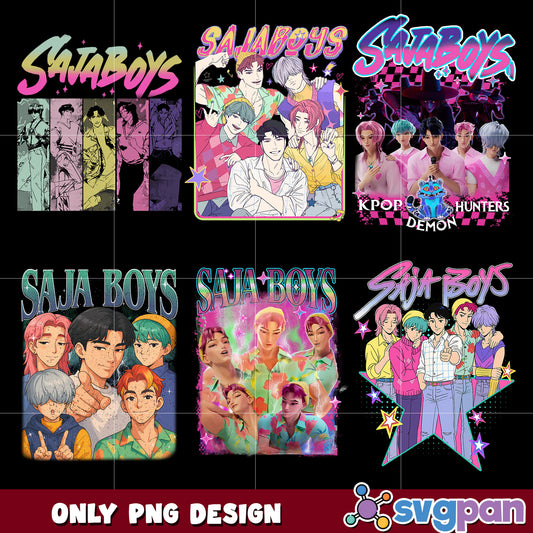 Poster saja boys png bundle