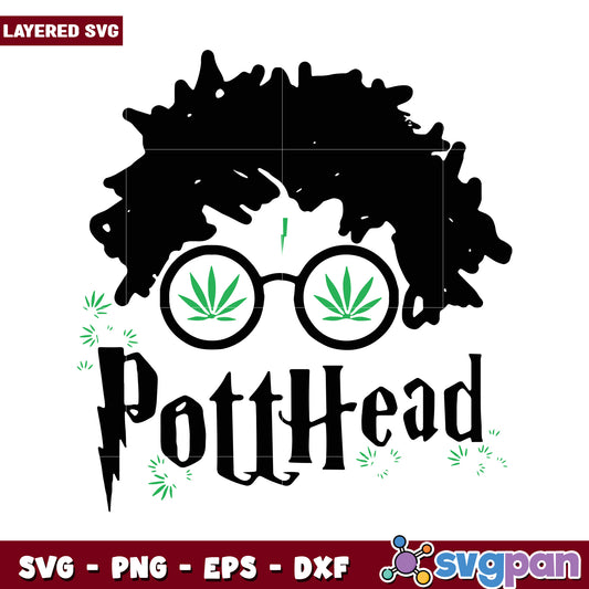 PotHead SVG design for creative projects, perfect for fans and crafters