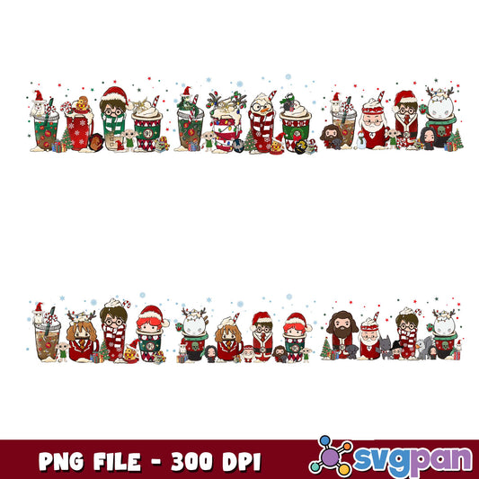 Potter christmas drink png bundle