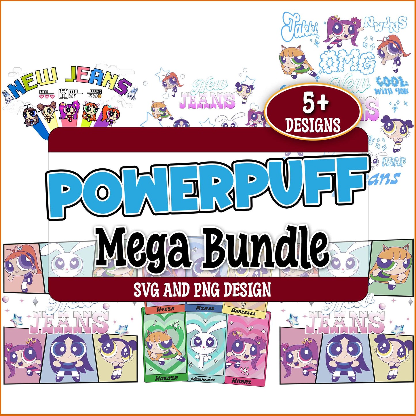 Powerpuff newjeans svg bundle