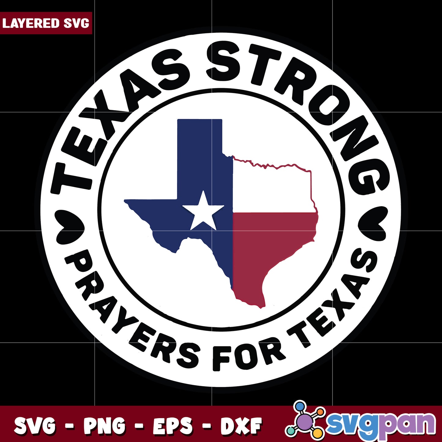 Prayers for texas png, support texas design png, faith and hope quote png