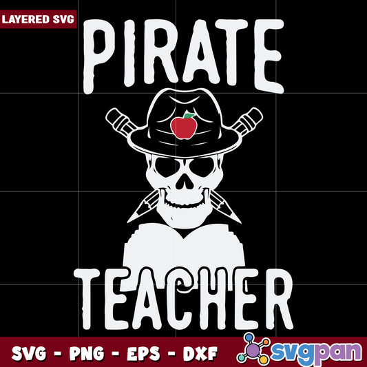 Priate teacher svg, halloween svg, horror movies characters svg